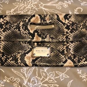 Nine West  - Faux Snake Skin Clutch